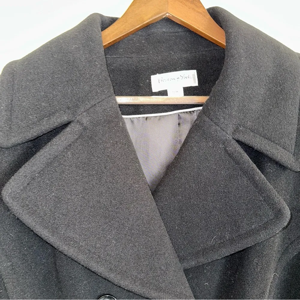 NWT Preston and York black wool double breasted peacoat women’s 16W - Image 4