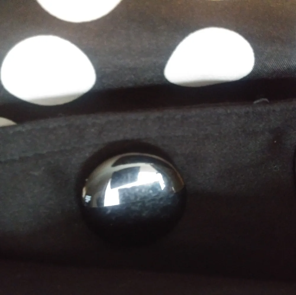 Forever21 M Black Coat Polka Dot Lining - Image 2