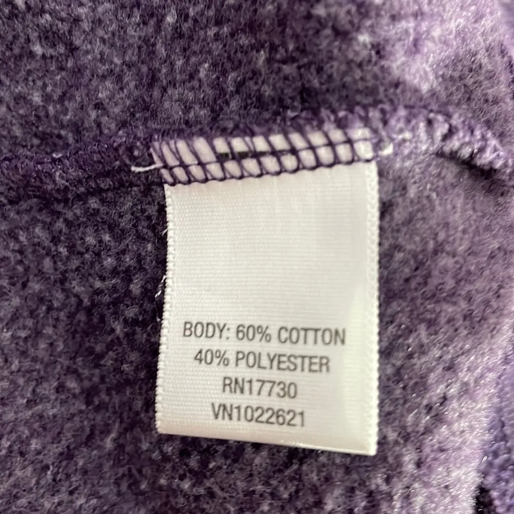 Mossimo Supply Co Athletic Fit Purple Zip Up Long Sleeve Hoodie Size Large - Image 6