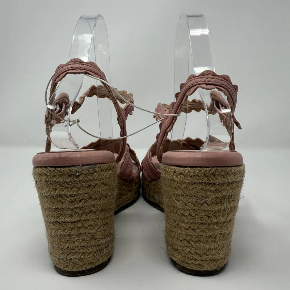 Ted Baker London Taymie Espadrille Wedge Sandals Women's 40 US 9.5 Pink NWOB - Image 9