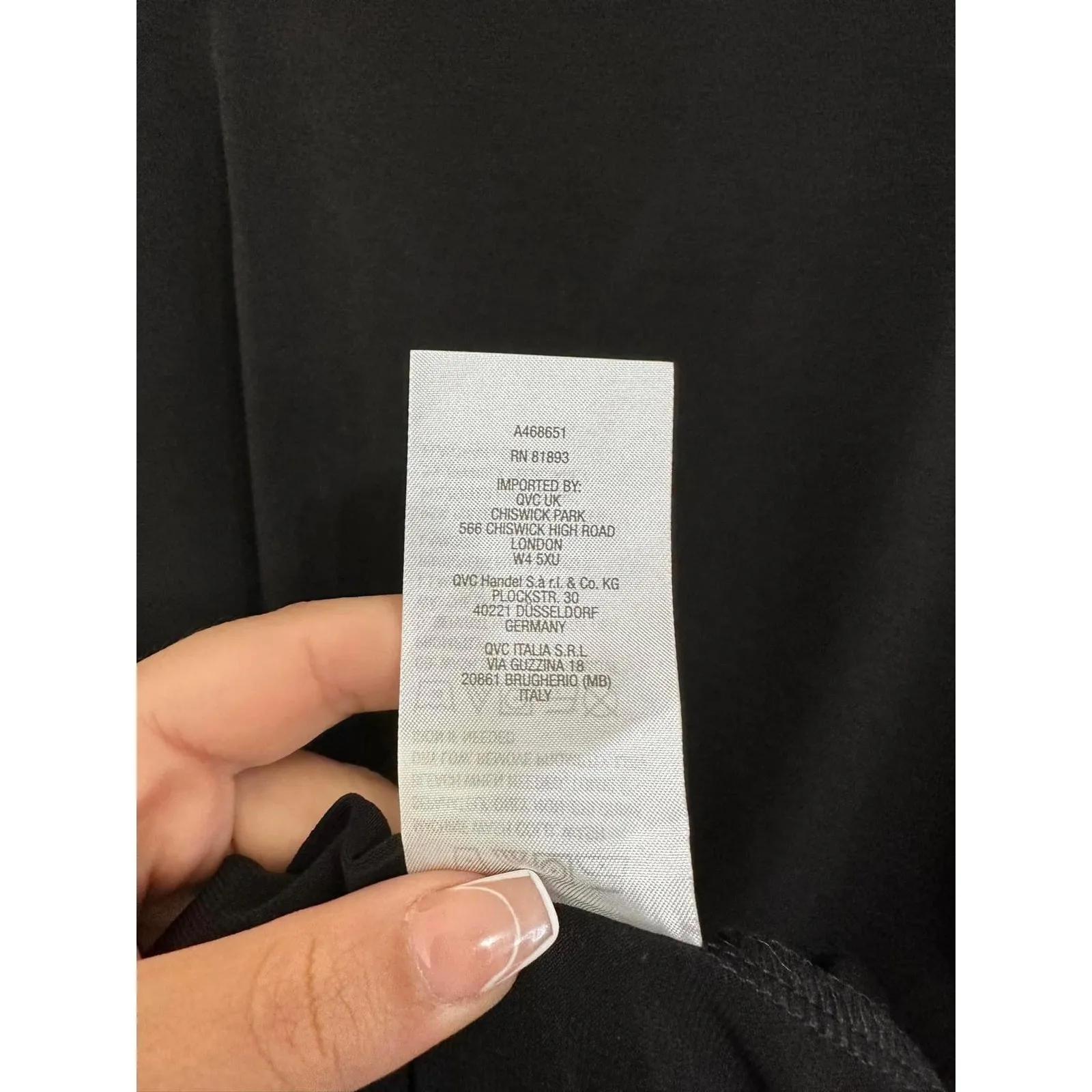 Susan Graver Women's Cut Out Half‎ Sleeve Black Tunic Top Sz XXS - Image 5