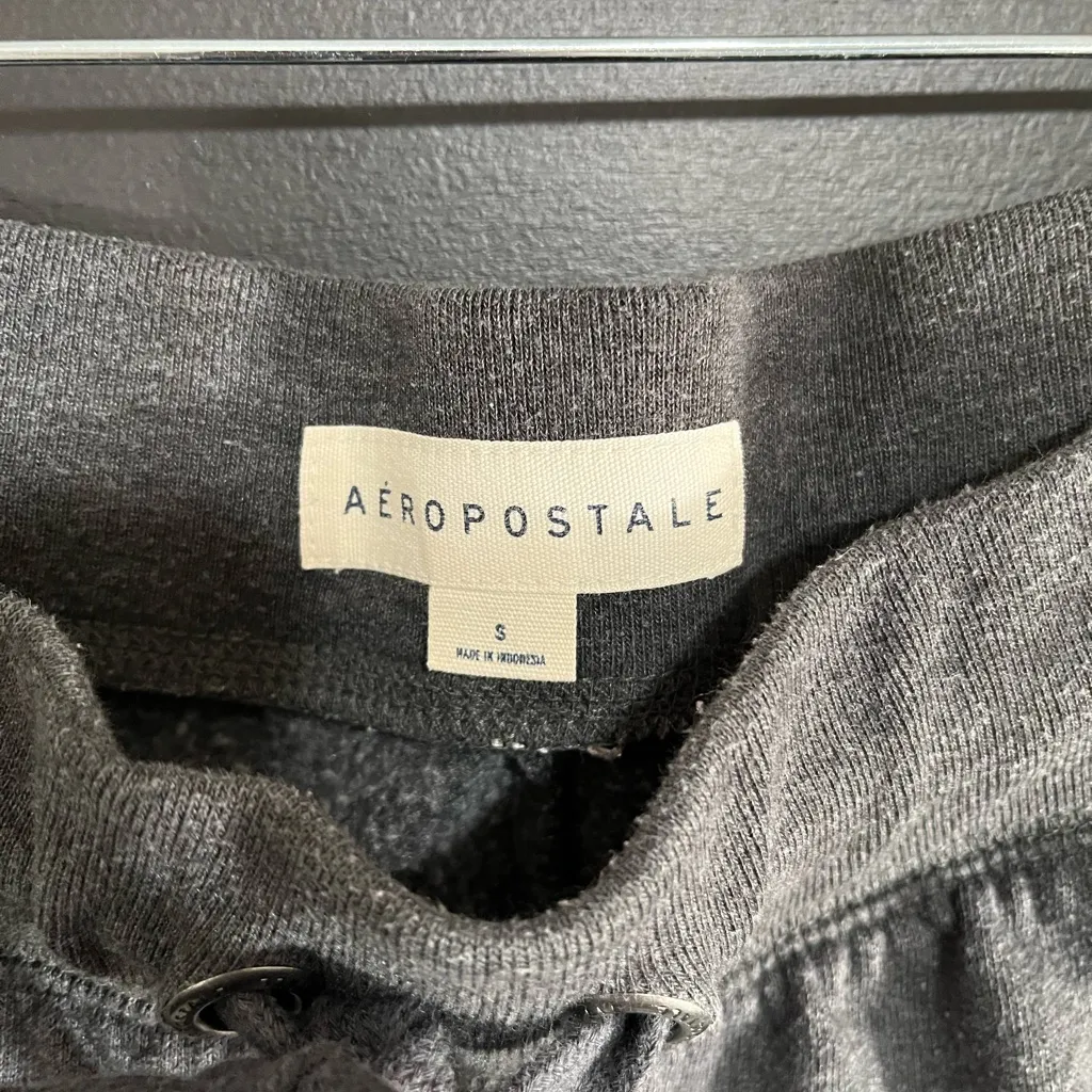 AEROPOSTALE Gray Joggers Sweatpants Y2K Floral Women’s Sz S EUC - Image 2