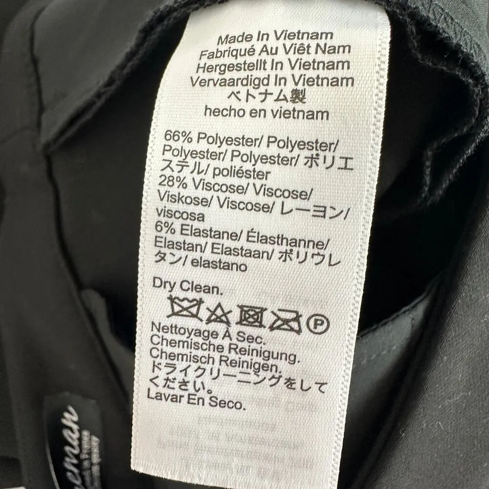 J.Crew Tall Kate Straight Leg Pant Four Season Stretch Black Classic US 0T NWT - Image 11