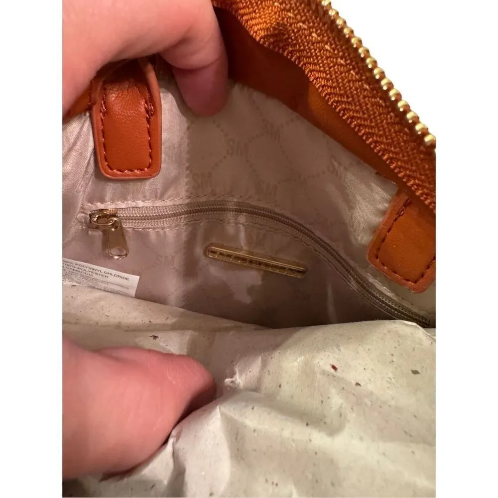 New Steve Madden Bniko Quilted Crossbody Purse Bag in Whiskey Spice - Image 8