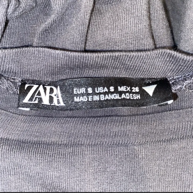 Dark Gray Peplum Long Sleeve Top - Image 6