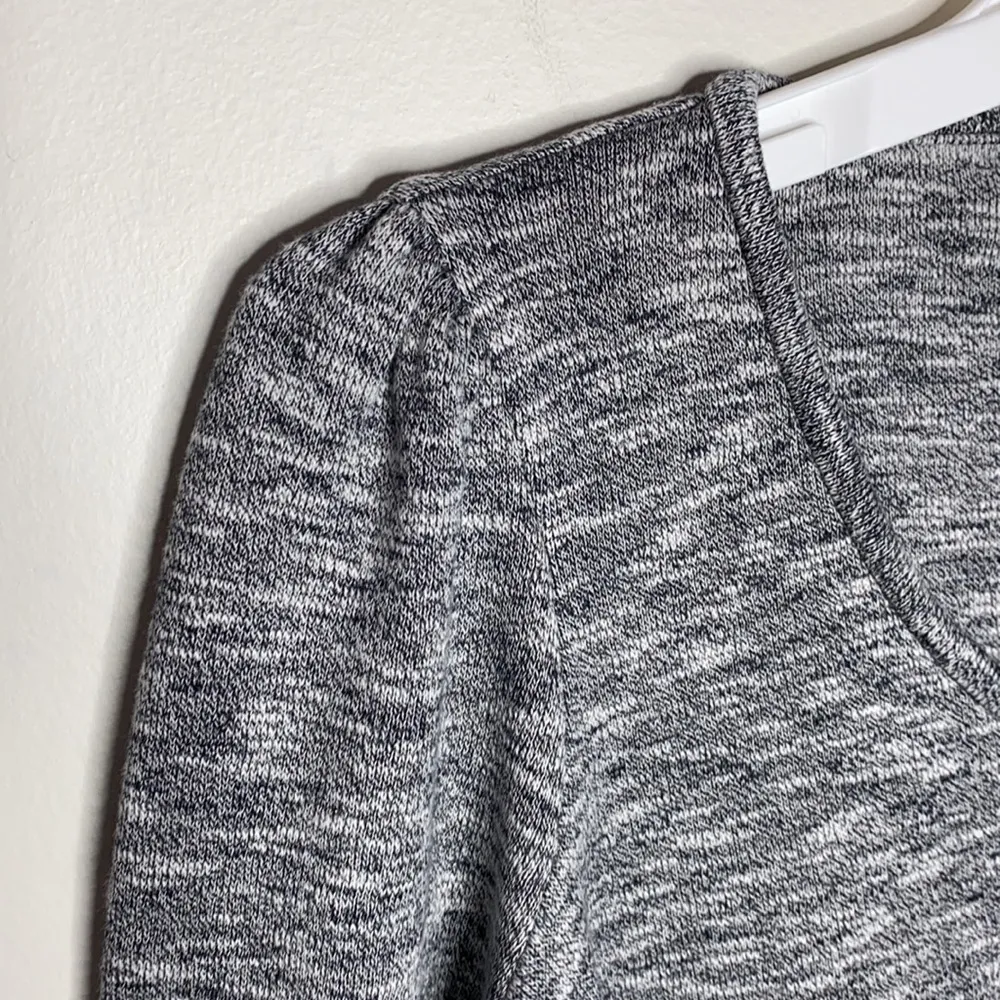 Madewell Heathered Gray Puff Sleeve Sweater Dress  size S - Image 45