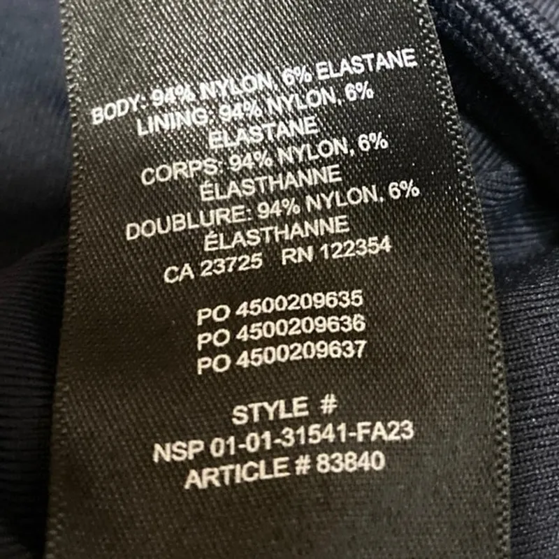 Aritzia Babaton Contour Black Crewneck Short Sleeve Crop Tee T-shirt Top Size M - Image 4