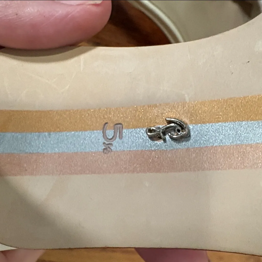 Sam Edelman Kittie Ivory Leather Kitten Heel Sandals‎ size 5.5 - Image 8