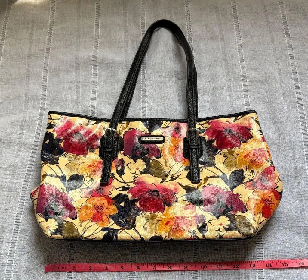 Dana Buchman Multicolor Floral Shoulder Bag - Image 6