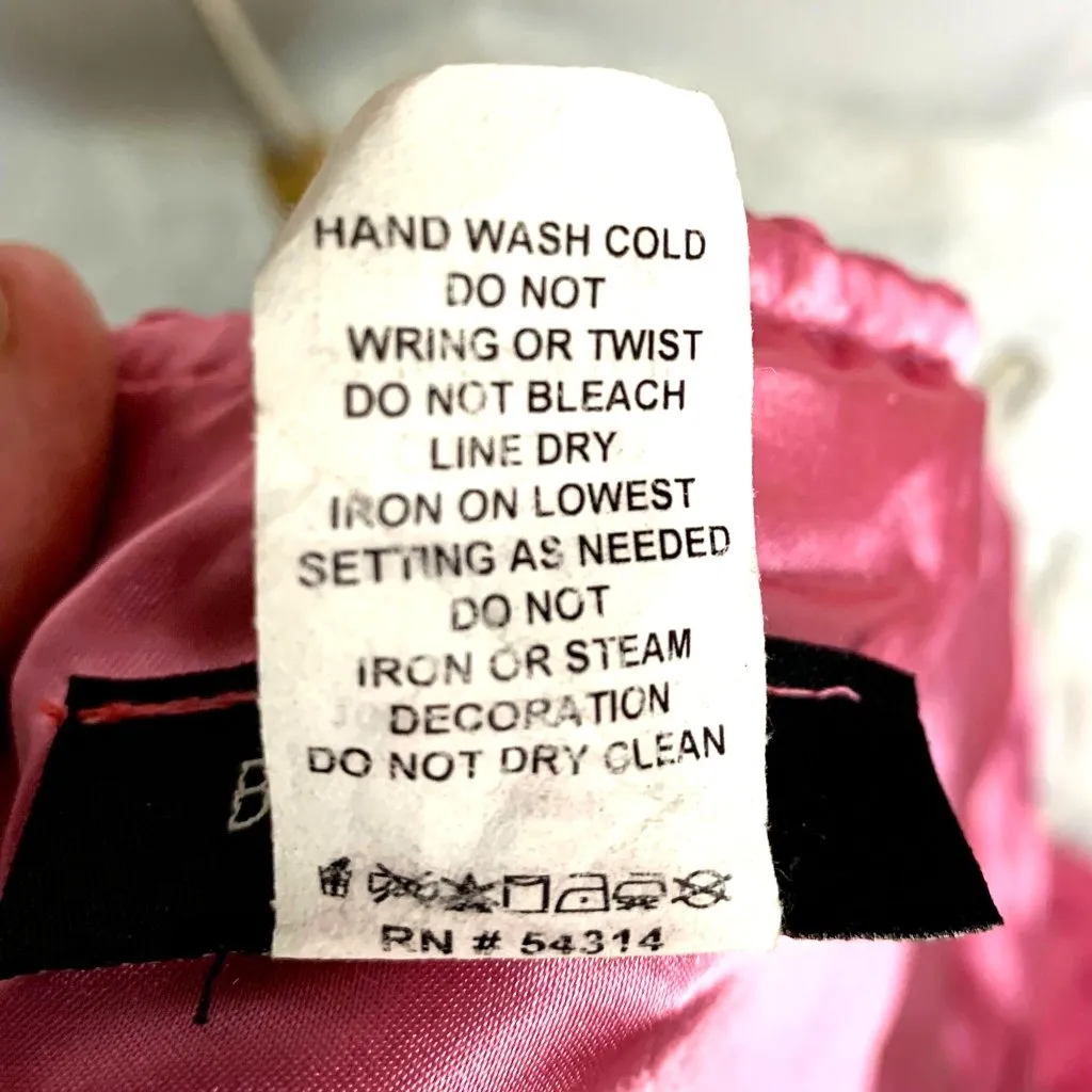 Strapless Pink Gown 8 Crystal Beaded Flowing Chiffon Prom Pageant Formal Dress - Image 9