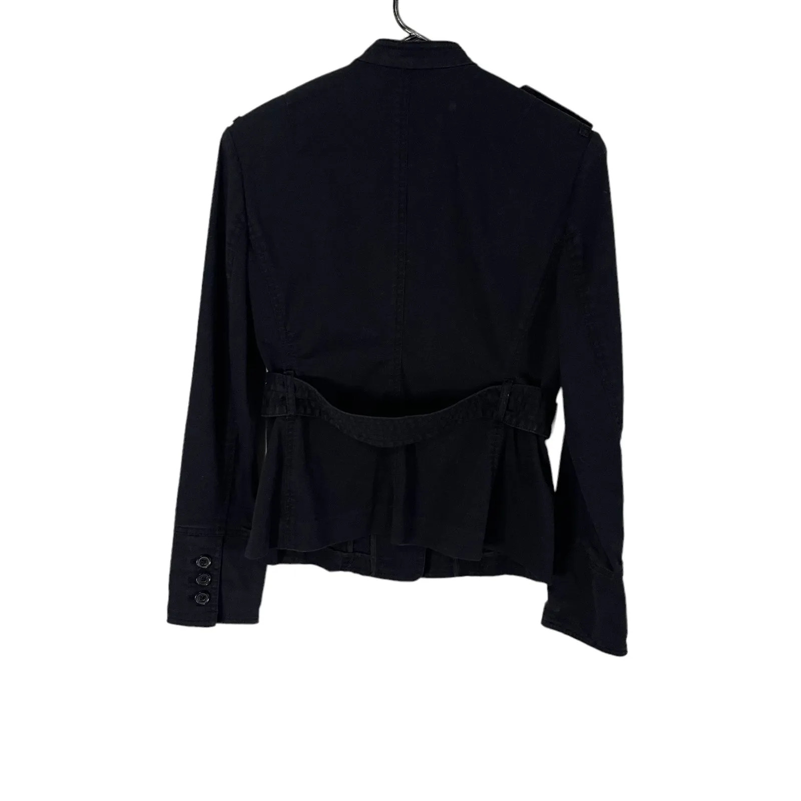 Michael Kors Women's Size Small‎ Academia Navy Blue Button Jacket Sweater - Image 4