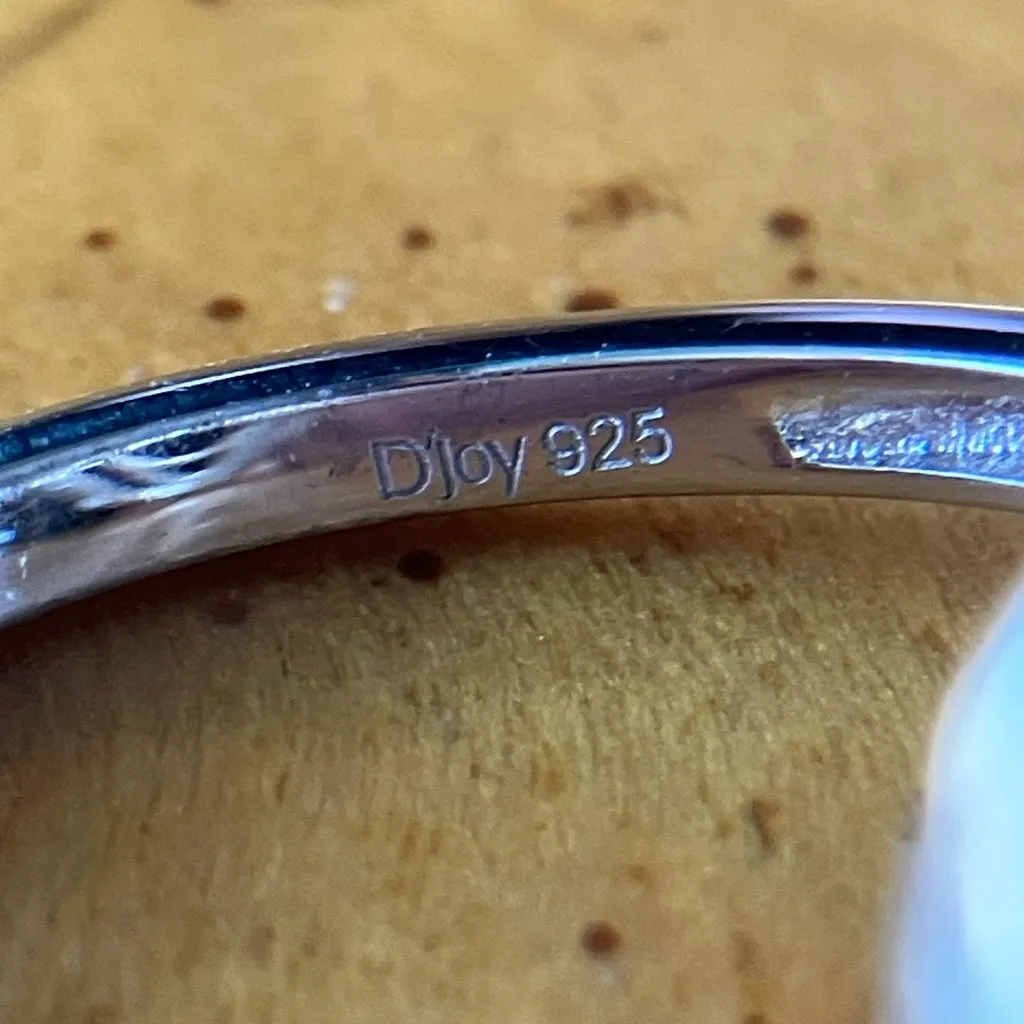 Natural Black Spinel Sterling Silver Star Ring Size 10 - Image 6