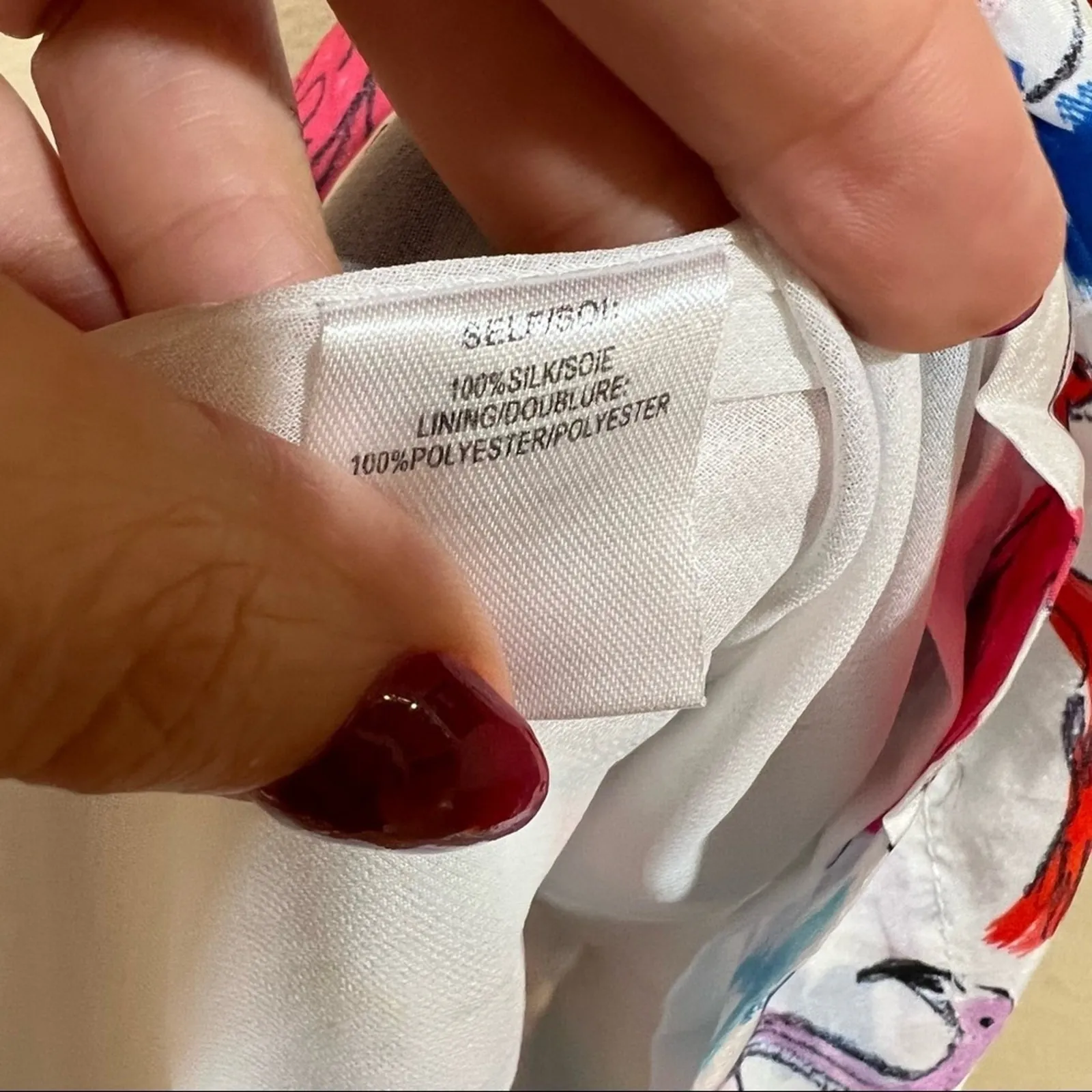 Tanya Taylor White Colorful Flamingo Wrap Bodice Teigan Silk Midi Dress 10 - Image 7