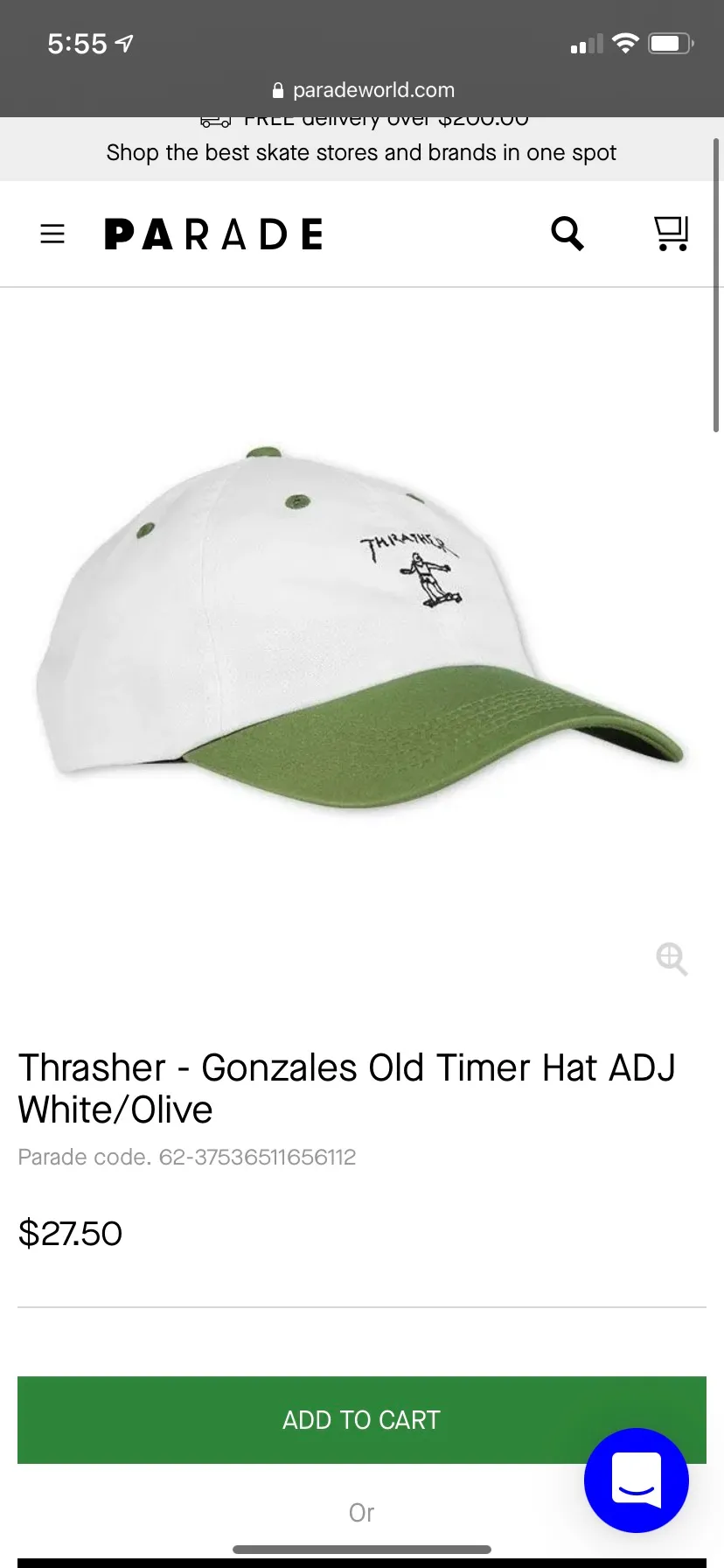 Thrasher Strap back Hat - Image 2