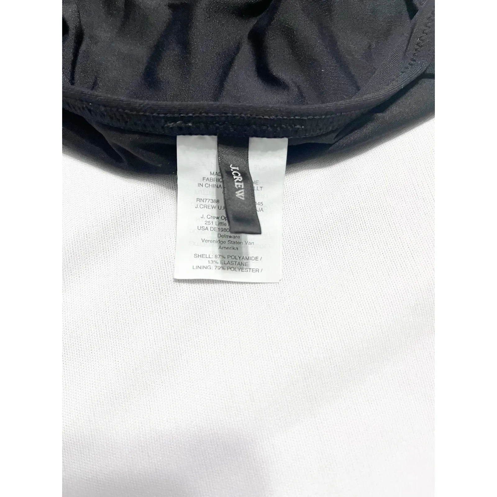 J. Crew Womens Black Plunge Neck Sleeveless‎ One Piece Swimsuit Size 16 - Image 2