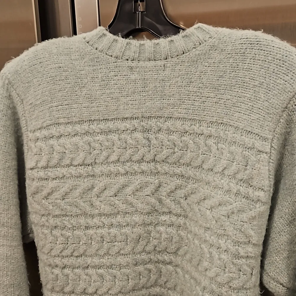 💕FOR LOVE & LEMONS💕 Dominique Shoulder Pad Sweater ~ Green Small S NWT - Image 14