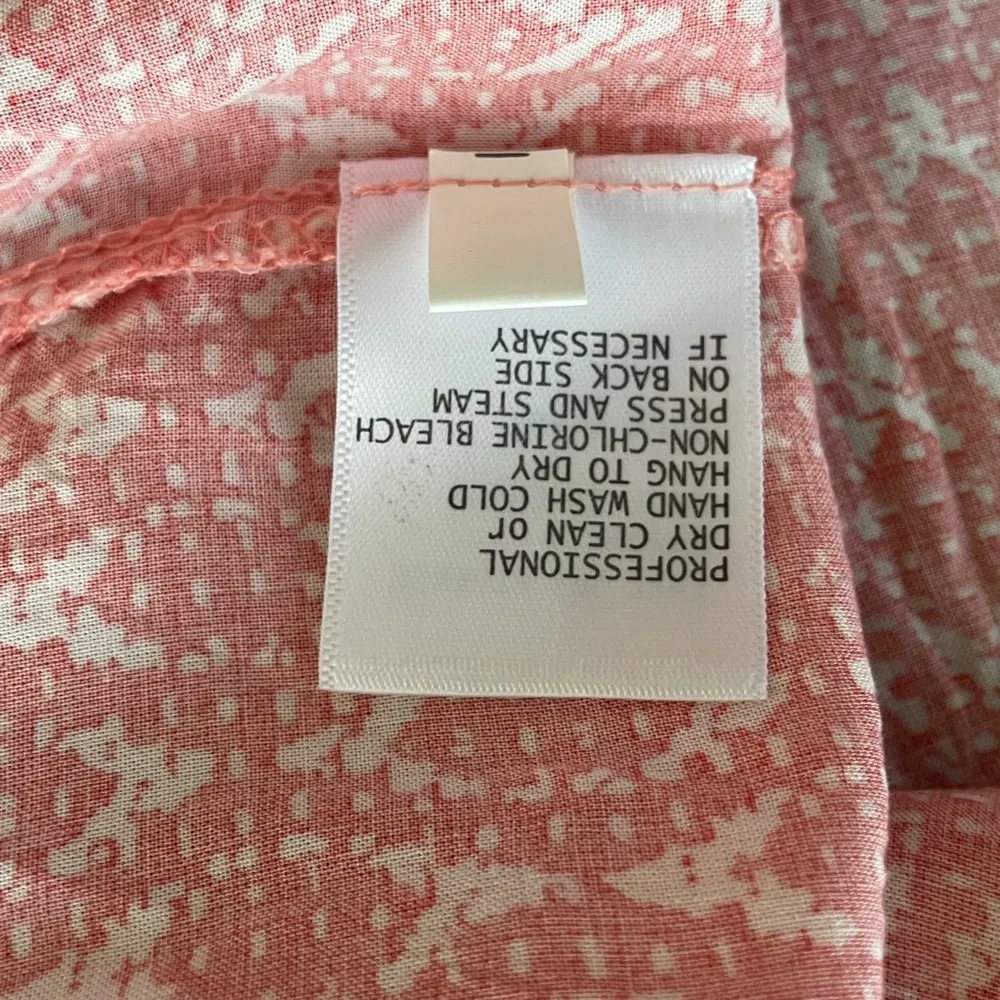 Saint Tropez West Salmon and White Patterned Tunic in‎ 2X - Image 4