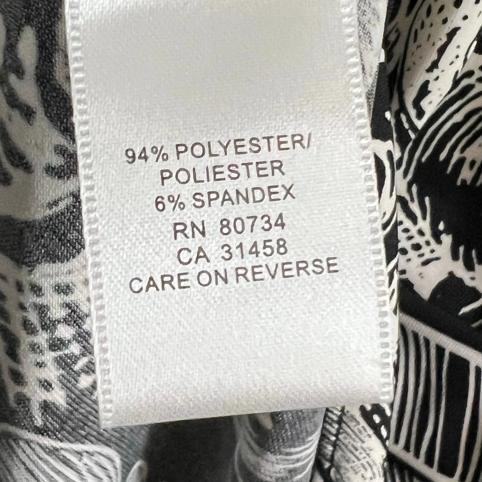 Bcbgmaxazria Top Womens S Black White Floral Paisley Empire Romantic Boho Blouse - Image 14