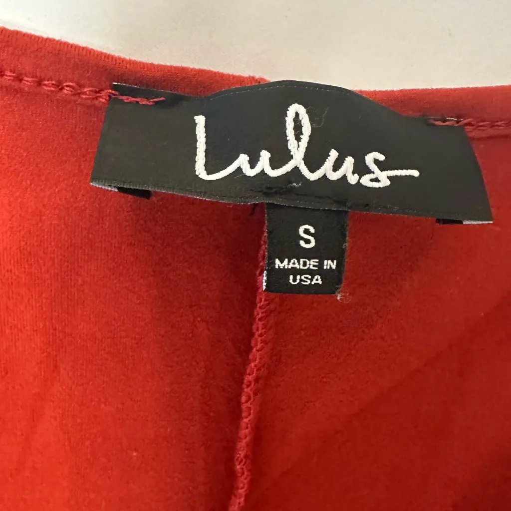 Lulus Long Sleeve Ruched Crop Top Women’s Size Small - Image 4