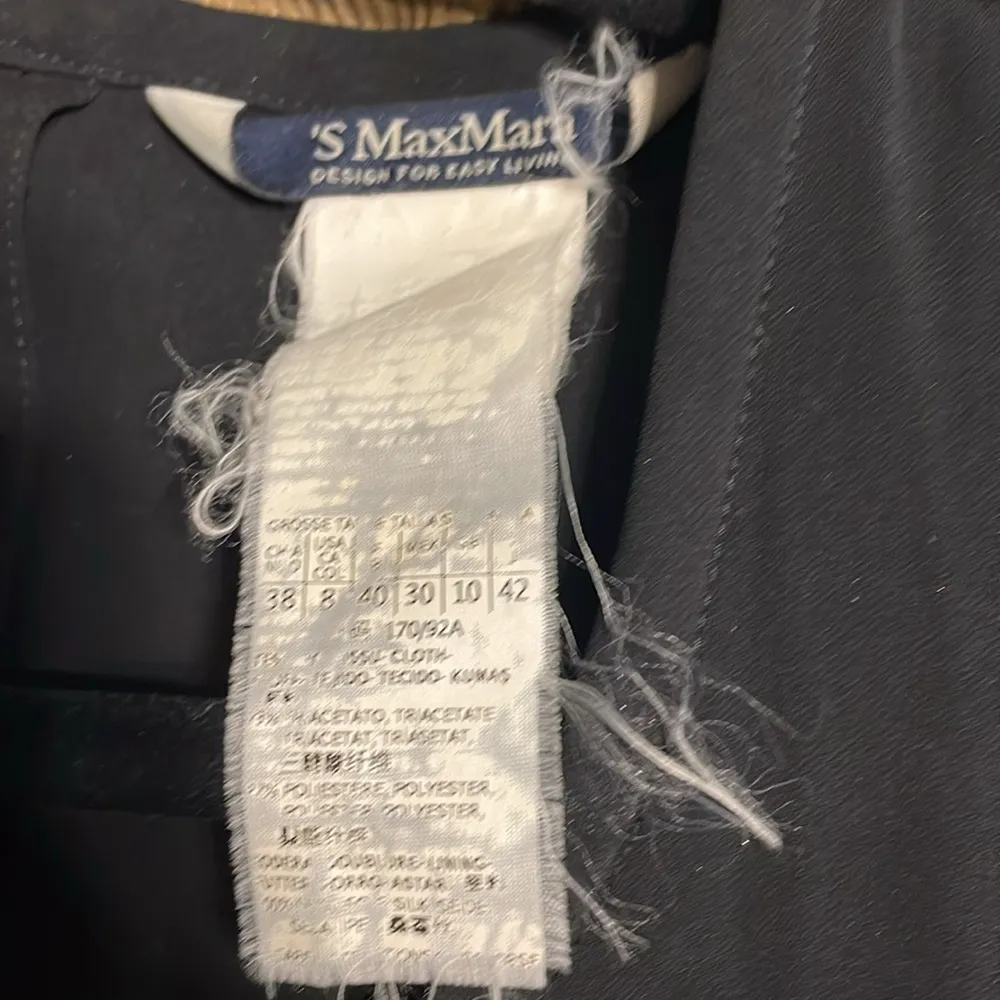 EUC  ‘S Max Mara black elastic drawstring waist jumpsuit - Image 8