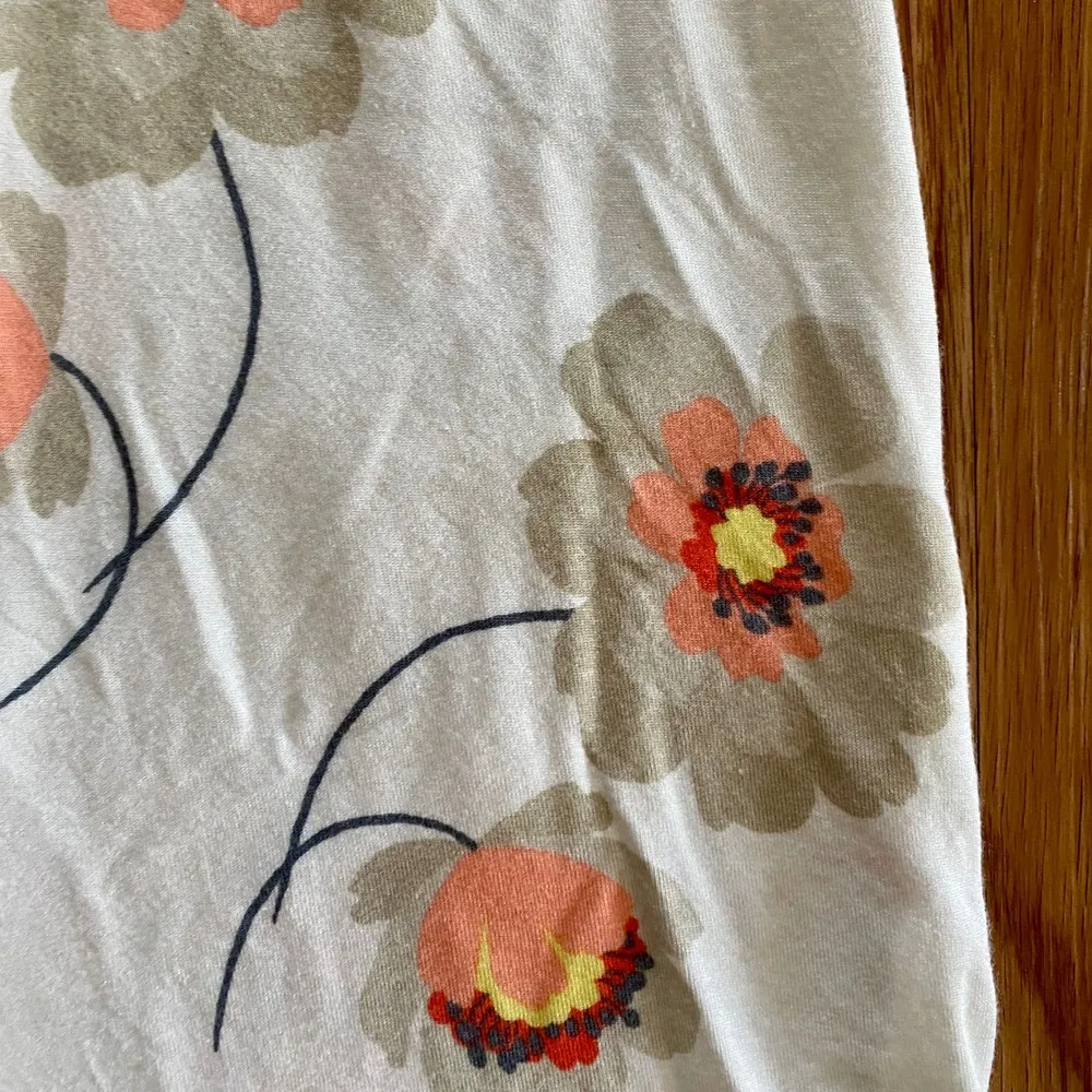 Maurices Floral Twist Hem White Spaghetti Strap Tank Top Blouse Womens XLarge - Image 6