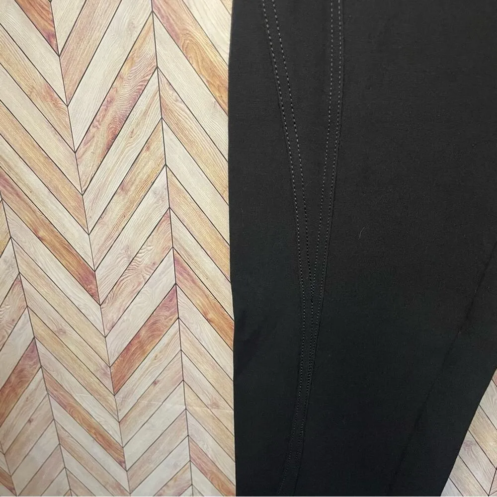 Elie Tahari‎ Black Tapered Button 4 Pockets Stitching Design Women’s Size Medium - Image 13