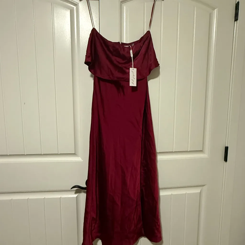 NWT Petal & Pup Vienna Strapless Berry Dress - Image 7