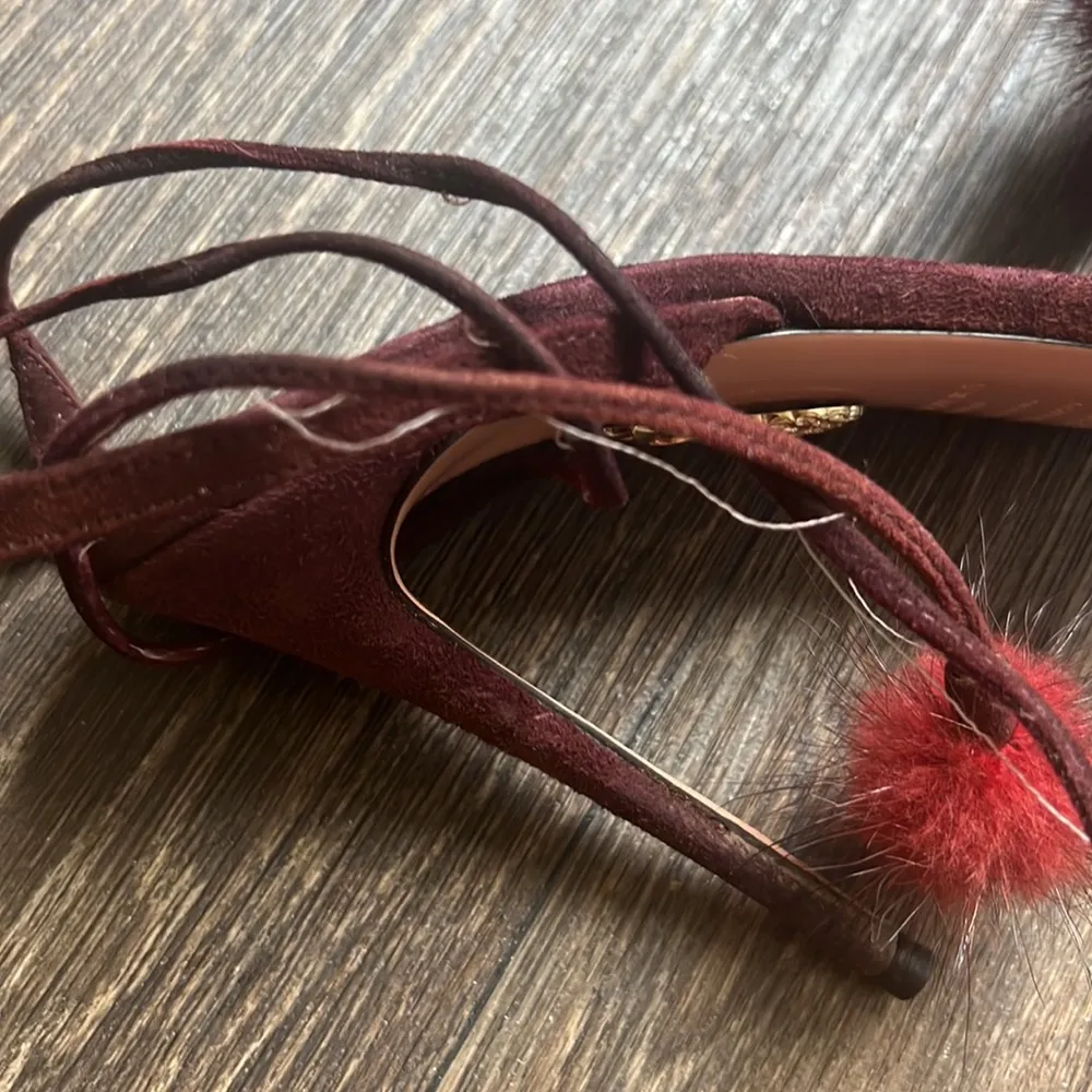 AQUAZZURA Suede Pom - Image 9