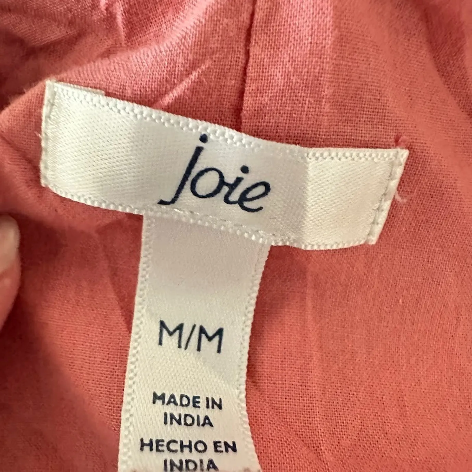 Joie Ikat Print Sleeveless Tiered Maxi Dress Size M Red 100% Cotton Lined Boho - Image 7