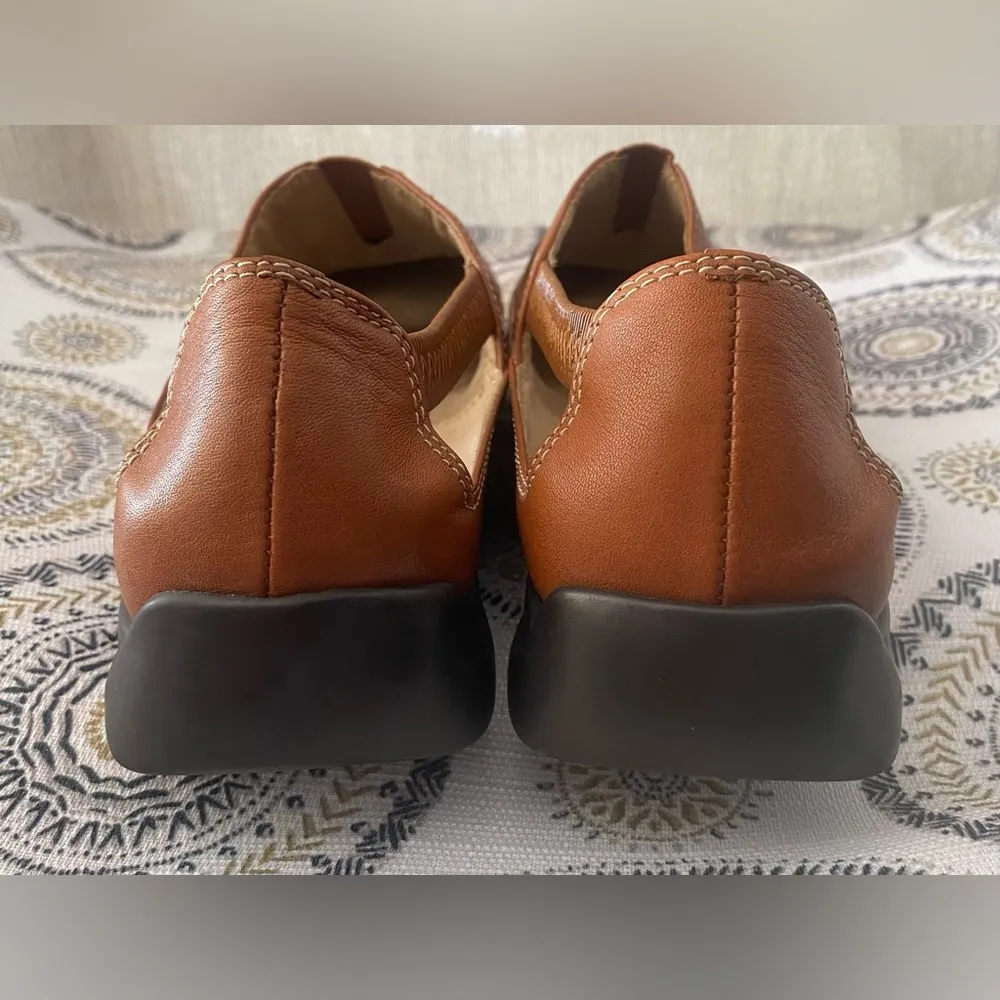 Vintage Women's Size 8.5M Apostrophe Brown Sandals Casual Slip On Summer Shoes - Image 4