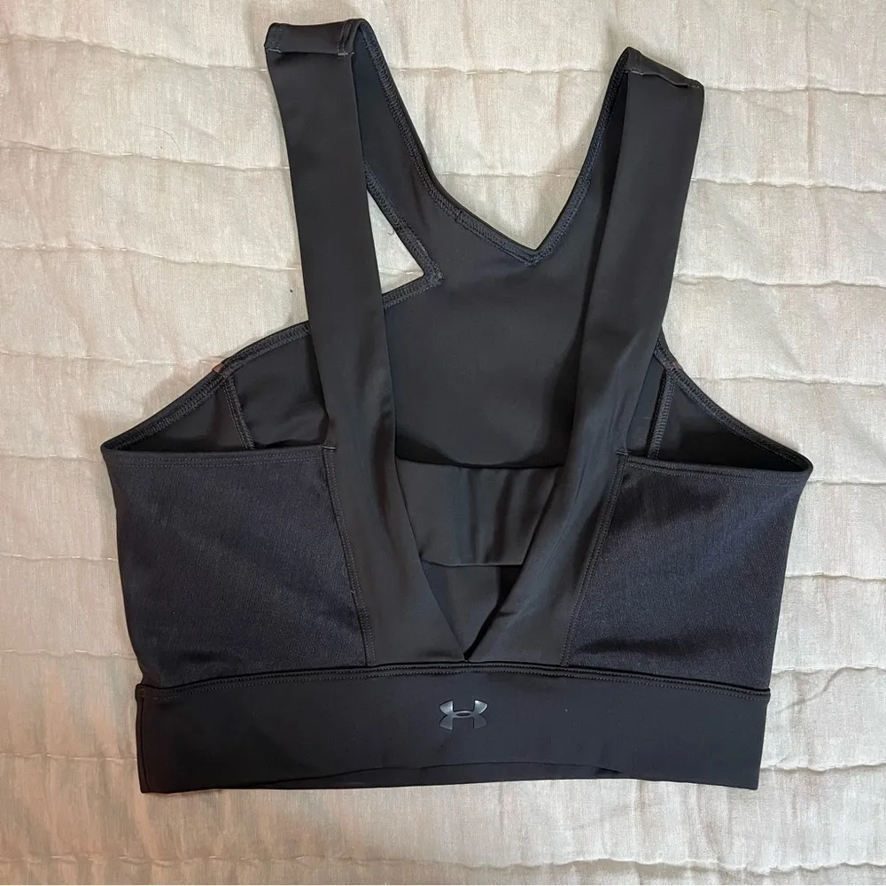 Under Armour Misty Copeland Asymmetrical Gray Sports Bra Crop Top Size Small - Image 12