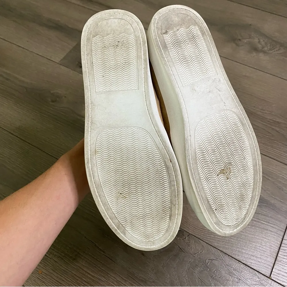 Steve Madden Tan Faux Suede Slip On Sneakers 8 - Image 4