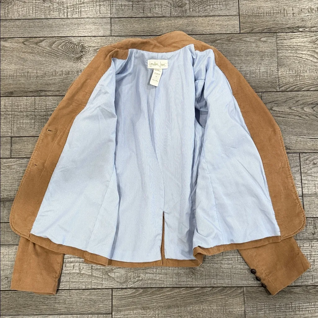 LONDONJEAN Fully Lined Tan Blazer/Jacket for Women Size 14 - Image 10