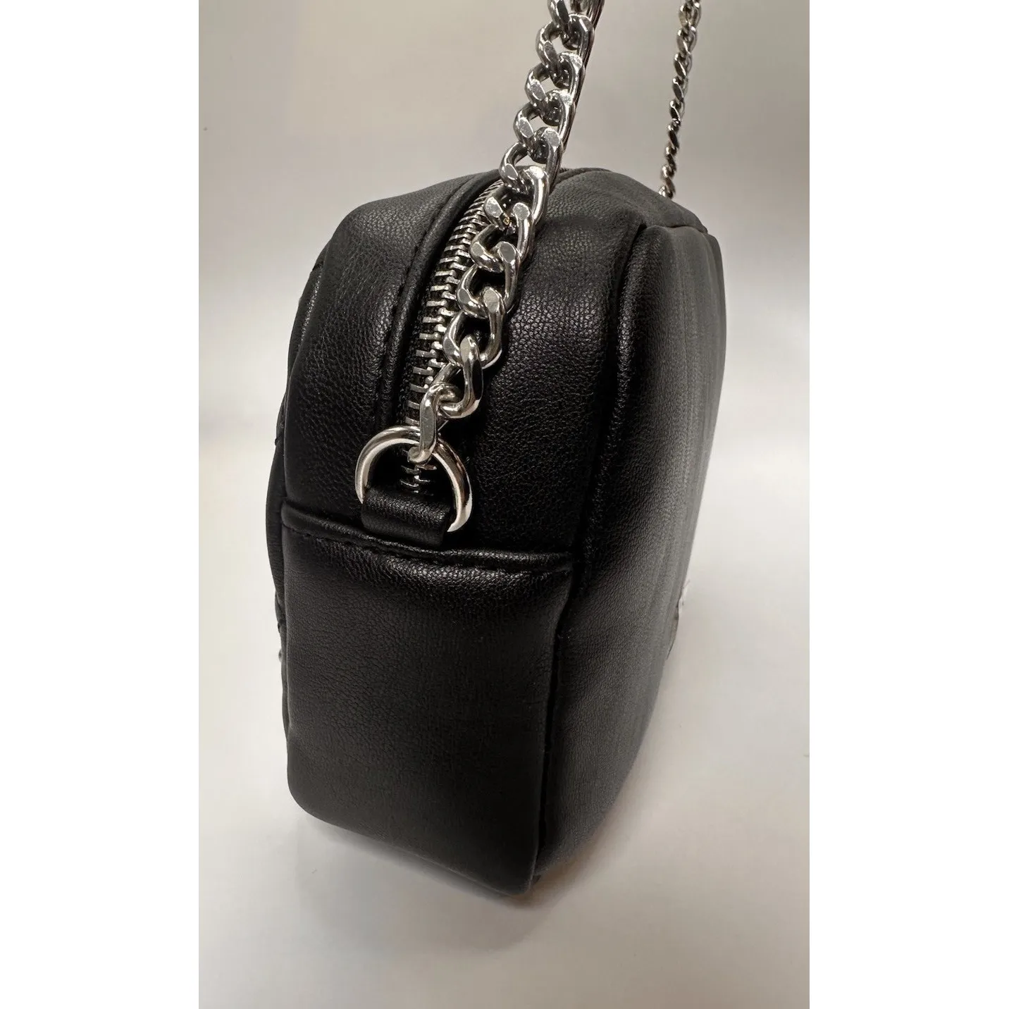 REBECCA MINKOFF‎ Small Diamond Quilt Studded Top Zip Crossbody Bag Purse NEW - Image 8