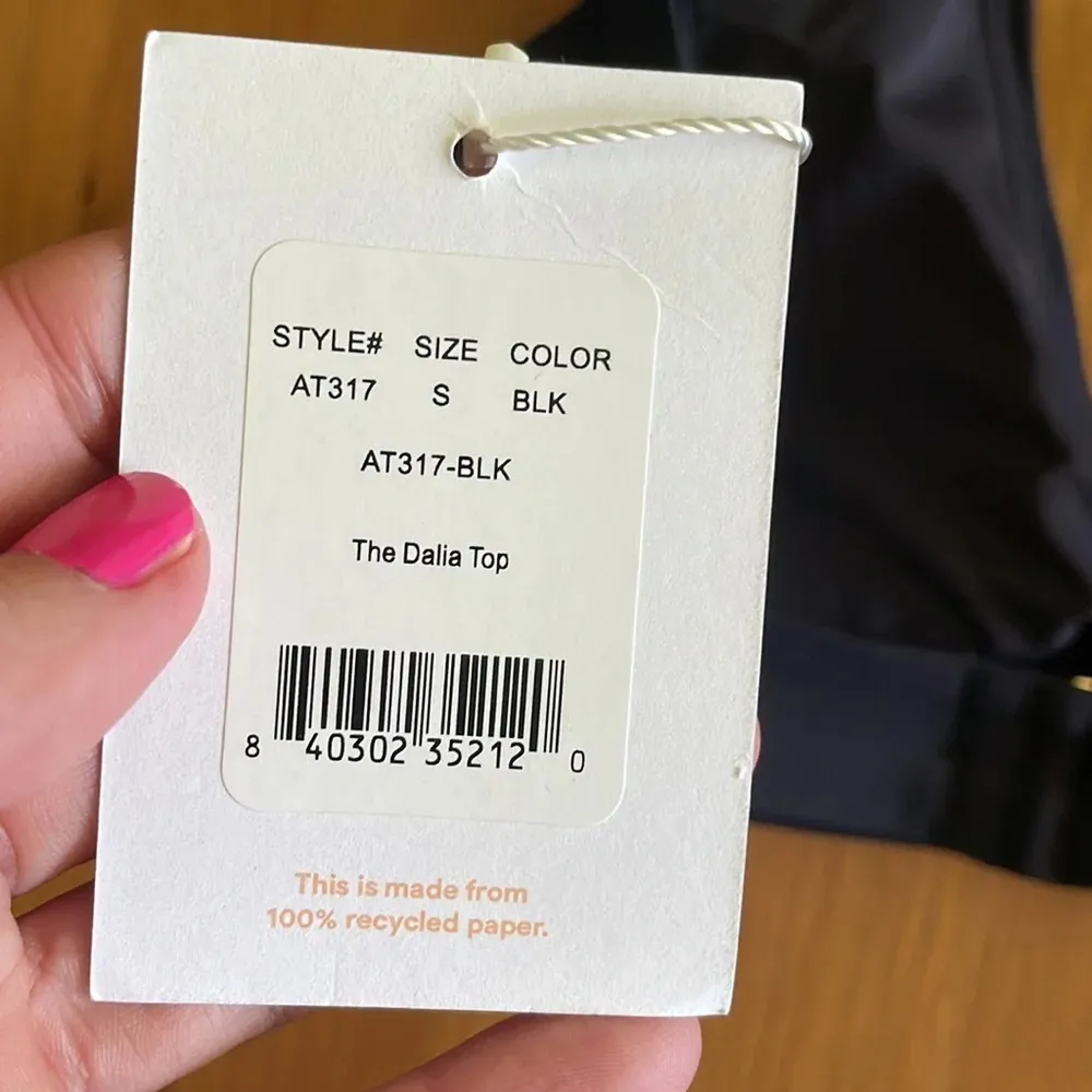 Andie The Dalia Bikini Set Swimsuit black‎ truffle red size small NWT - Image 13