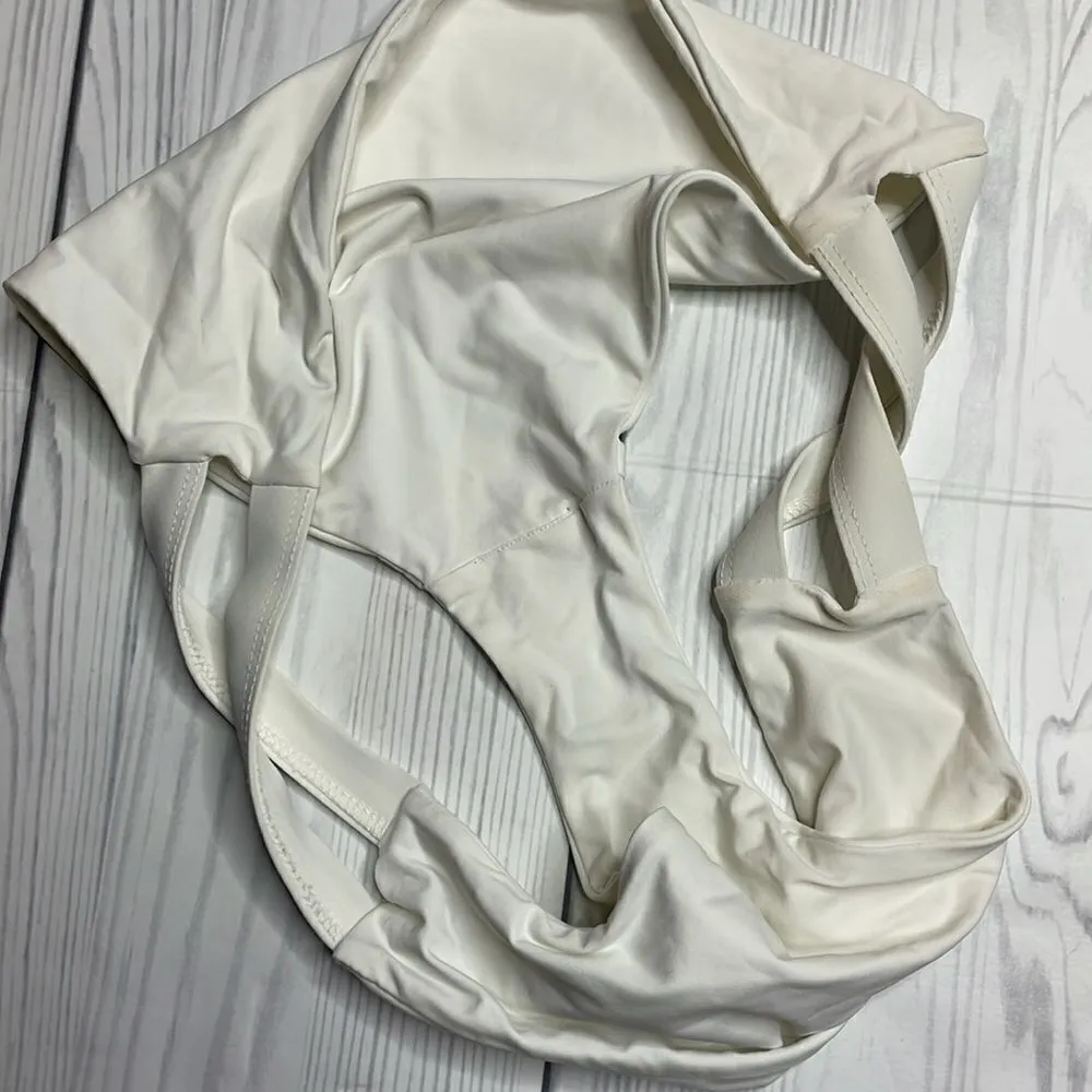 Tavik White Coco Scoop neck bikini top and bottoms Large / XL - Image 10