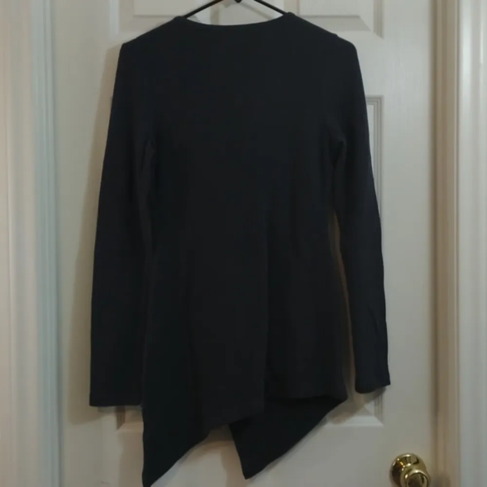 MNY - Marc New York Women's Thermal Tunic Charcoal Long Sleeve Blouse Size Med - Image 4