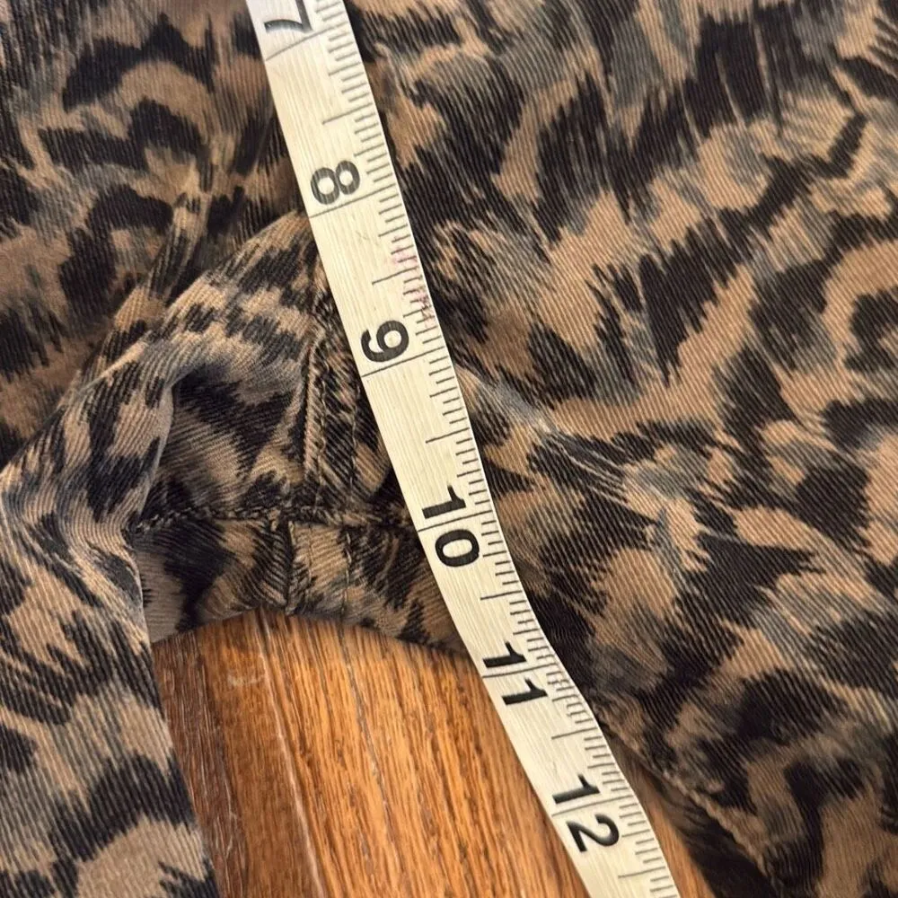 Ag Adriano Goldshmied the Farrah high rise velvet printed pant 29 - Image 8