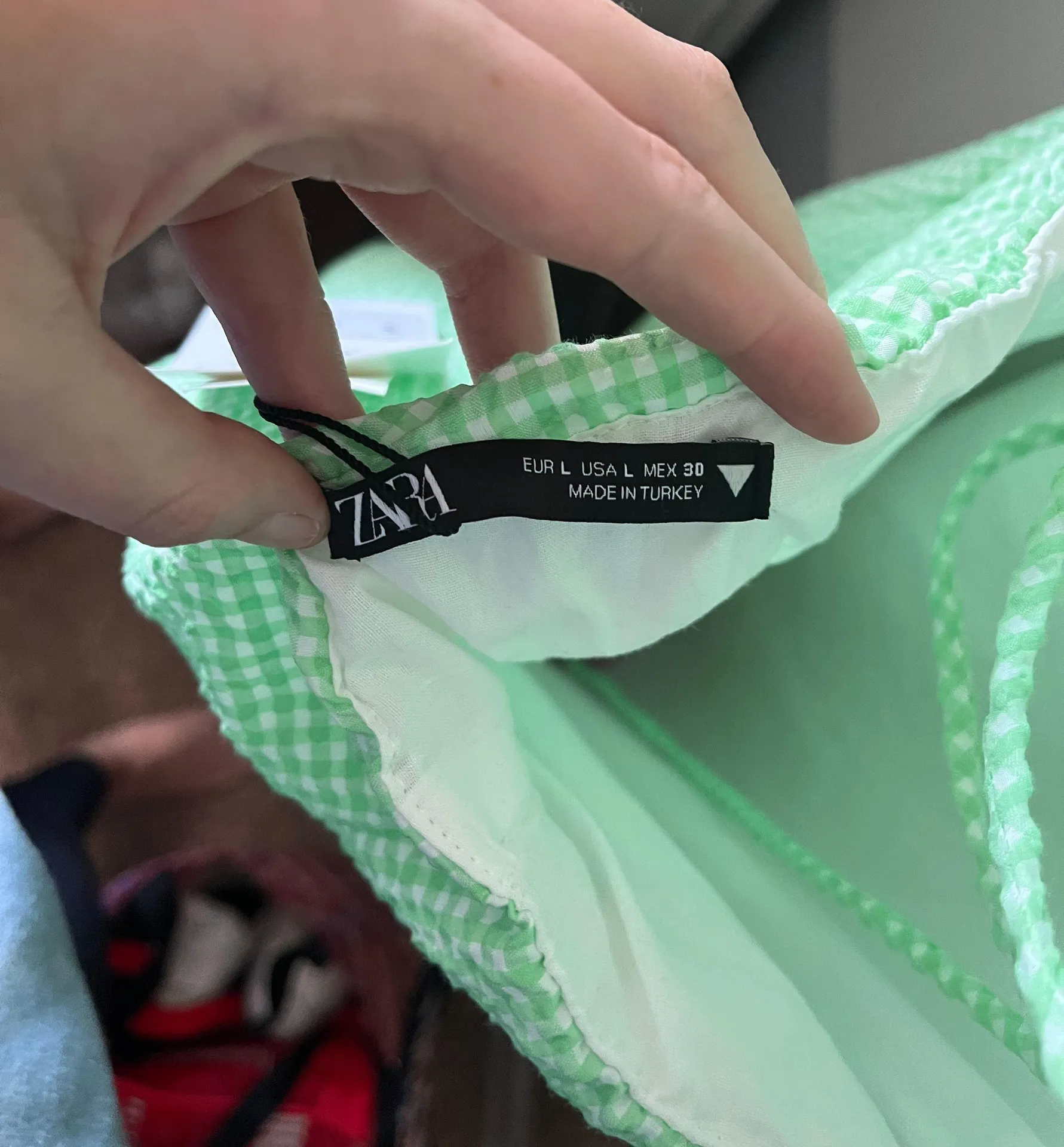 ZARA Structured Gingham dress - Image 3