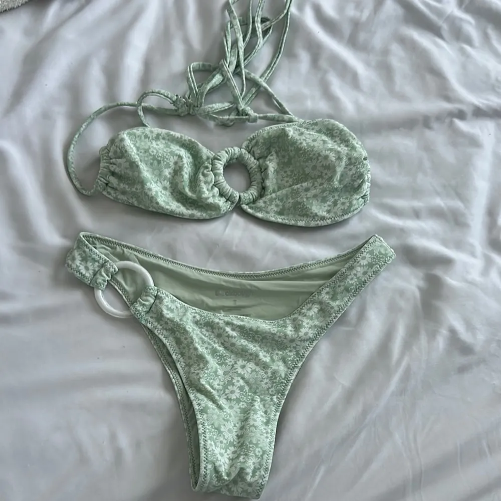 Green Floral Bikini Set - Image 5