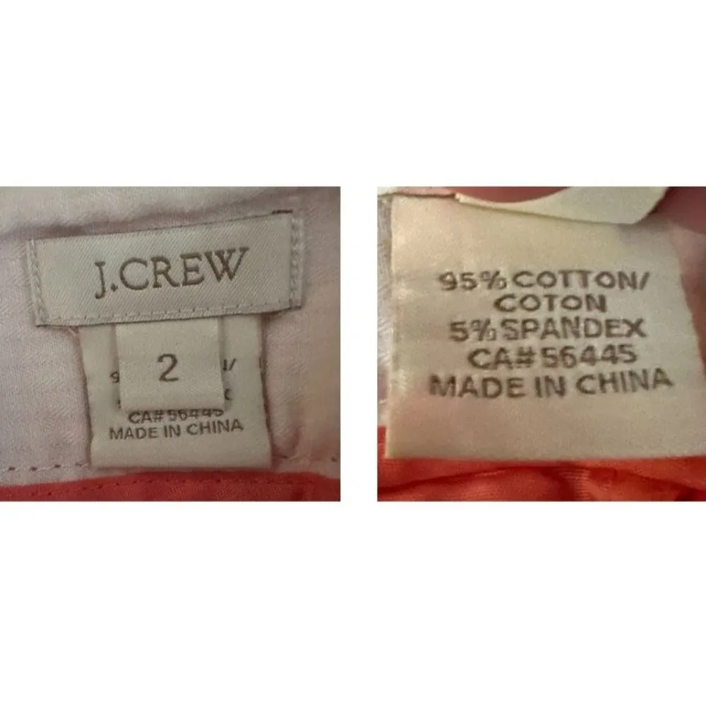 J Crew Pencil Skirt Sz 2 Tangerine Orange Modest Back Zip Vent Church Bu… - Image 12