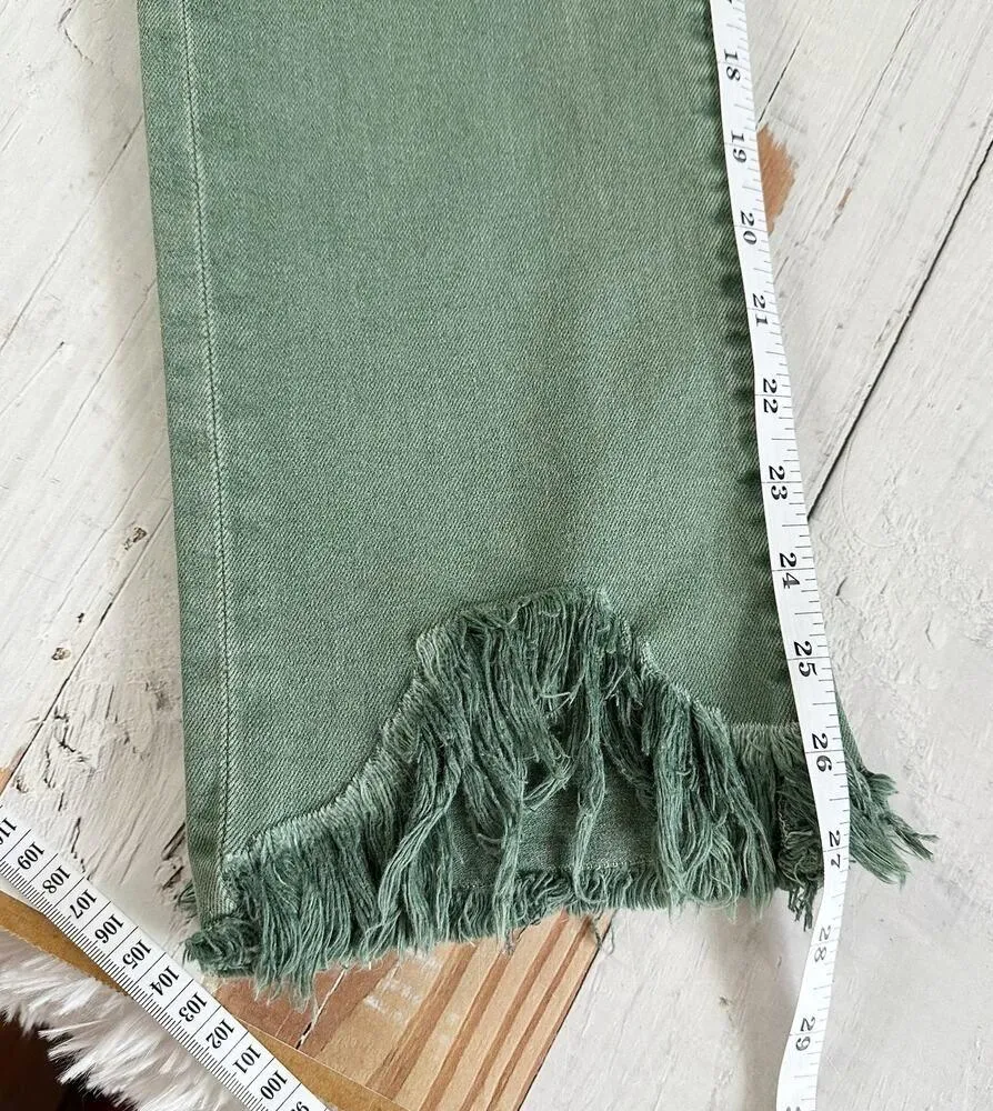 JONATHAN SIMKHAI STANDARD River High Rise Straight Size 25 Jade - Image 12