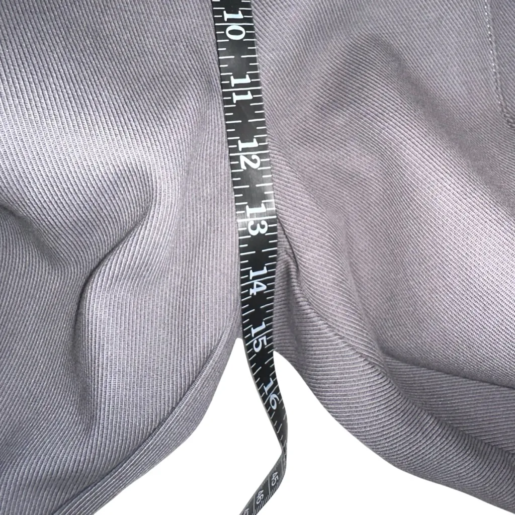 Ami Paris Gray Pintuck Cotton Cropped High Rise Pants MEDIUM - Image 7