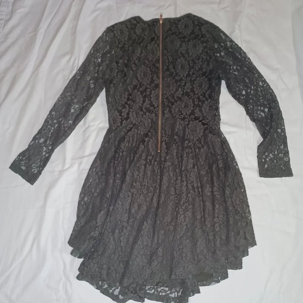 Altar'd state long sleeve black goth lace dress - Image 10