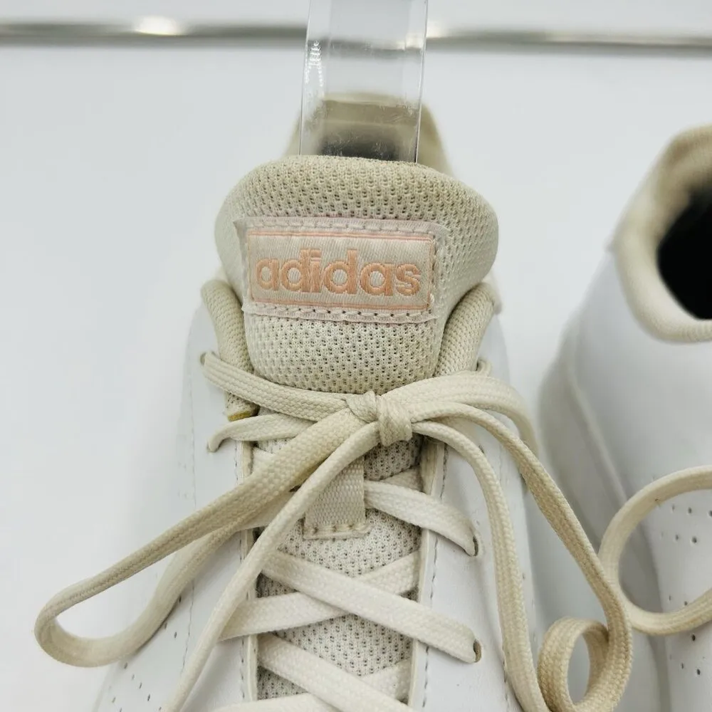 Adidas Advantage Cloudfoam Women’s Size 8.5 White Athletic Sneakers Shoes - Image 7