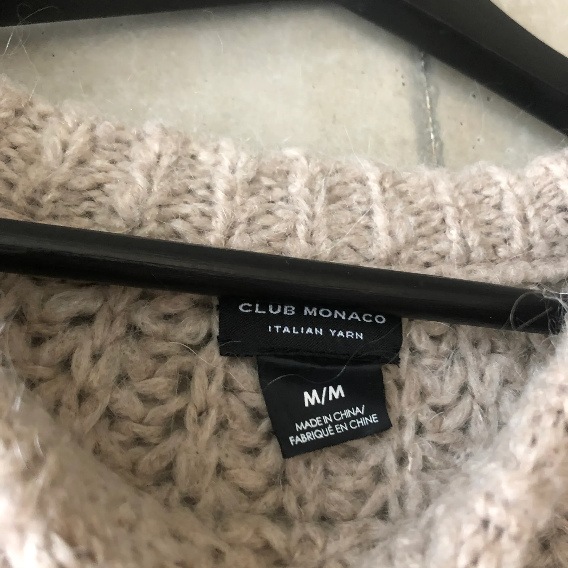 Beige Taupe Oversized Crewneck Sweater  - Image 4