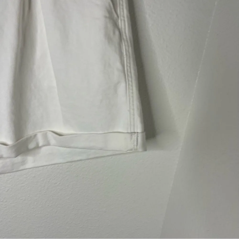 New A new Approach Size 18 Chino Buckled Pleated Cuffed Shorts White - Image 7