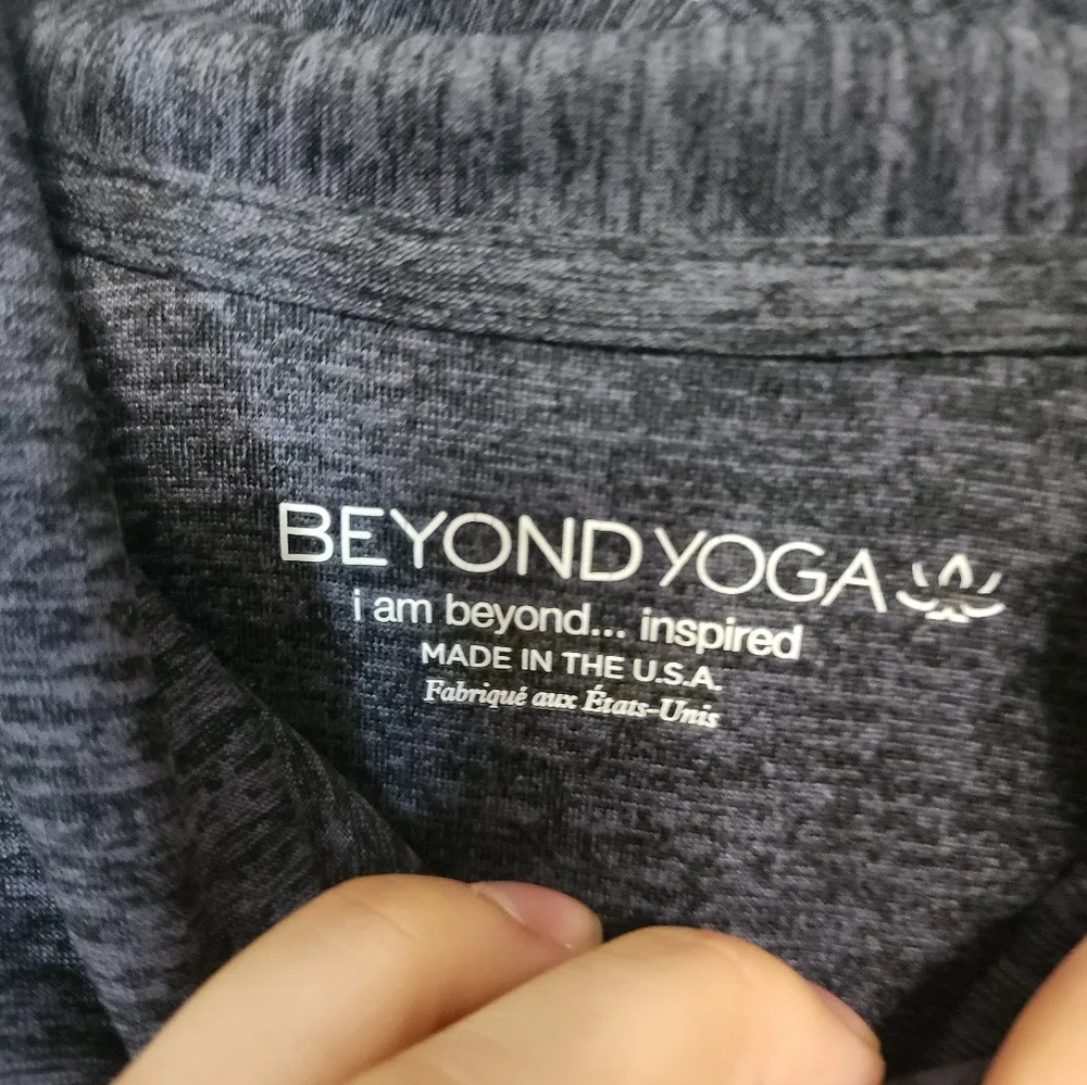 Beyond yoga heather black pullover sweater - Image 5