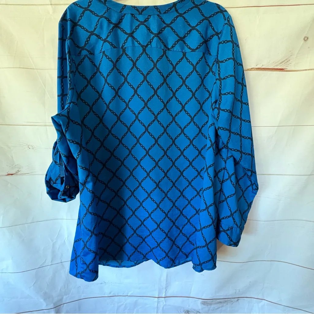 Charter Club Vibrant Blue  Polyester Top - Image 2