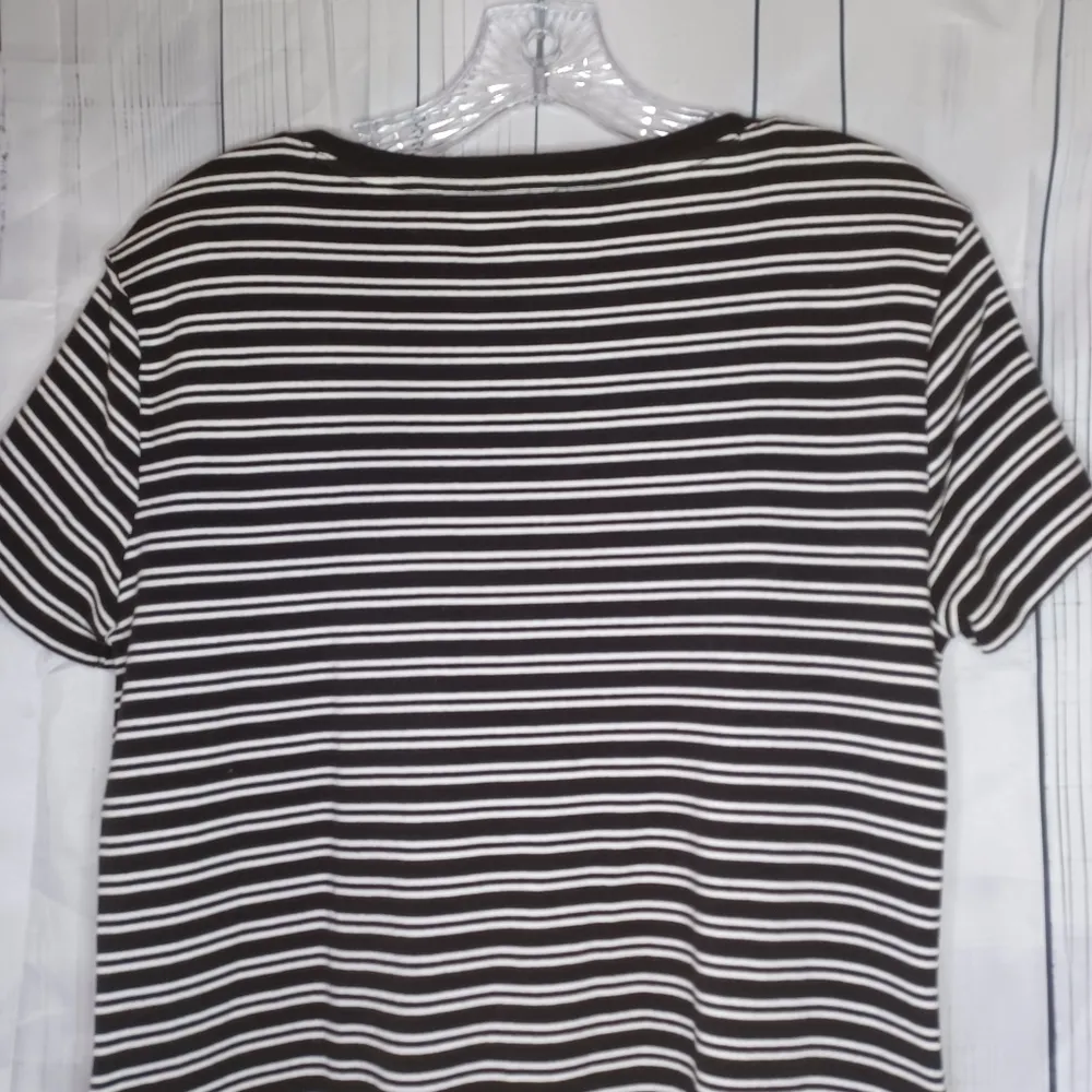 Tommy Hilfiger black and white striped short sleeve dress - Image 9